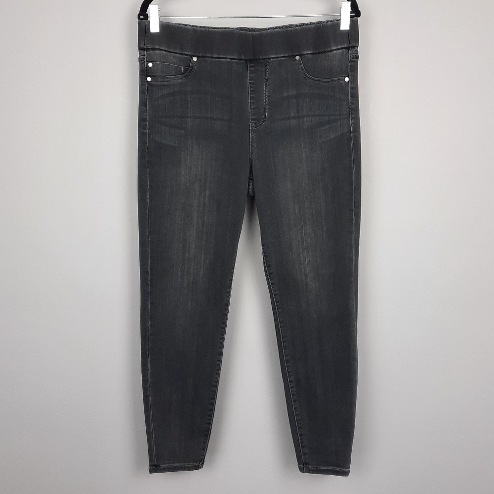 Liverpool The Skinny Gray High Rise Pull On Skinny Jeans size 12 Petite